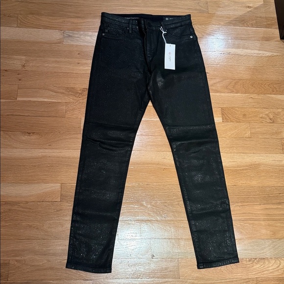 NWT AG Jeans Farrah Ankle High Rise Skinny Jeans with sparkle detail - size 26 - Picture 1 of 11